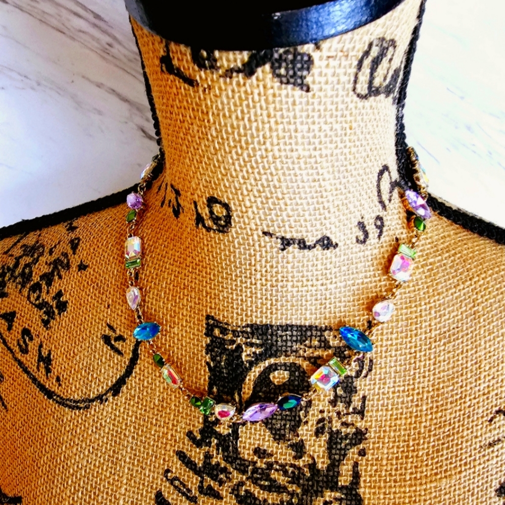 Betsey Johnson Colorful Gemstone Necklace